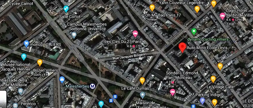 Permis auto Ecole à Paris