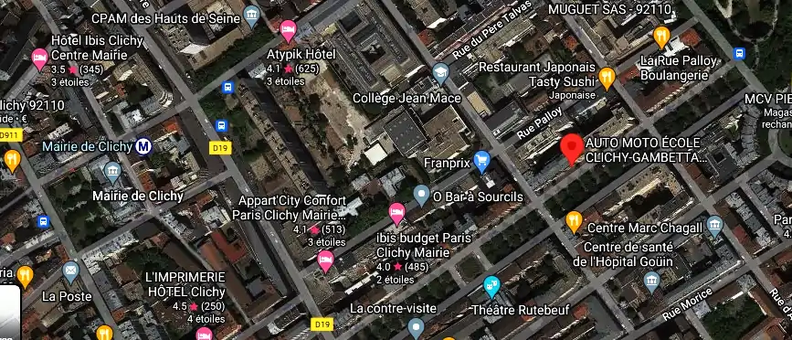 Permis auto Ecole à Clichy