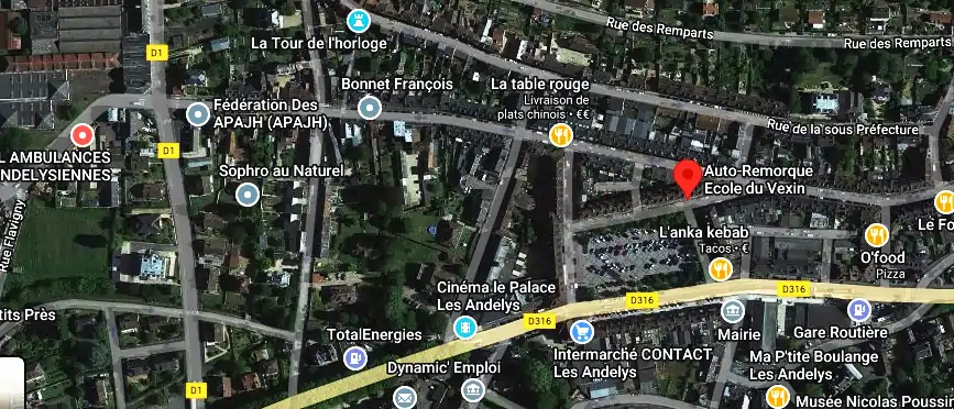 Permis auto Ecole à Les Andelys