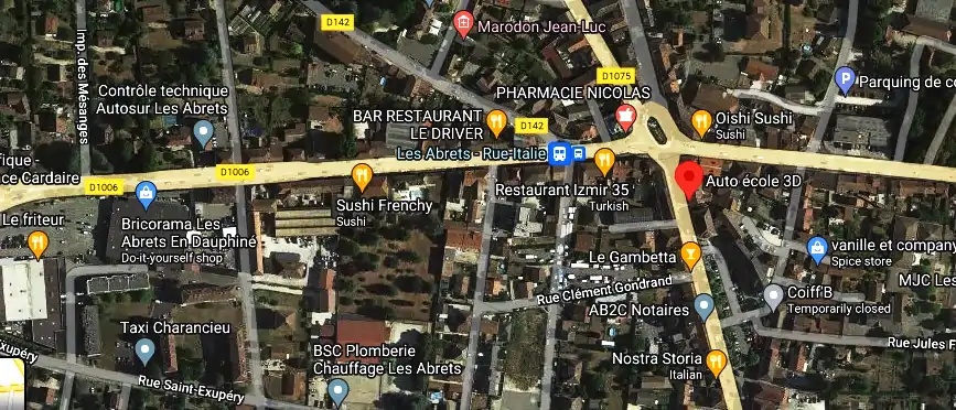 Permis auto Ecole à Les Abrets en Dauphiné