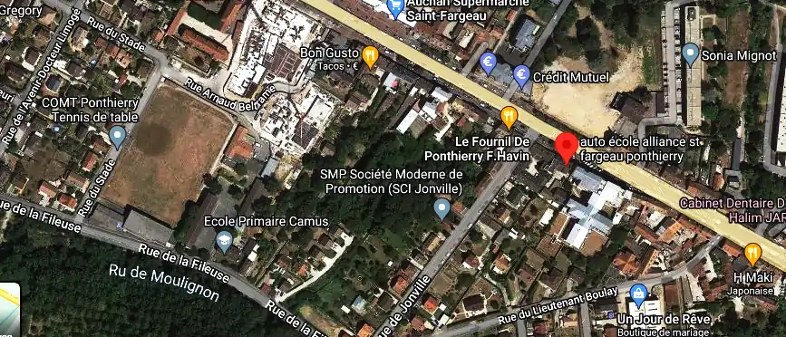 Permis auto Ecole à Saint-Fargeau-Ponthierry