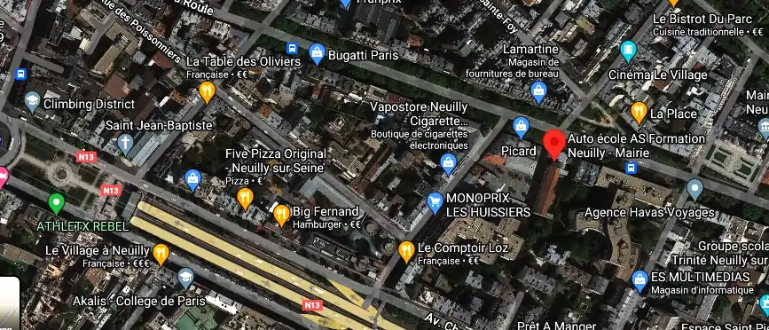 Permis auto Ecole à Neuilly-sur-Seine