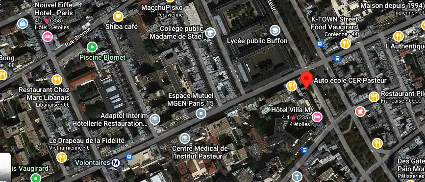 Permis auto Ecole à Paris