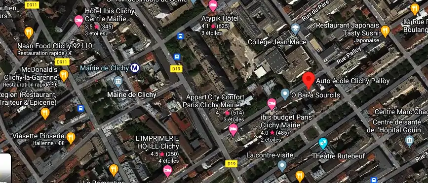 Auto école Clichy Palloy à Clichy