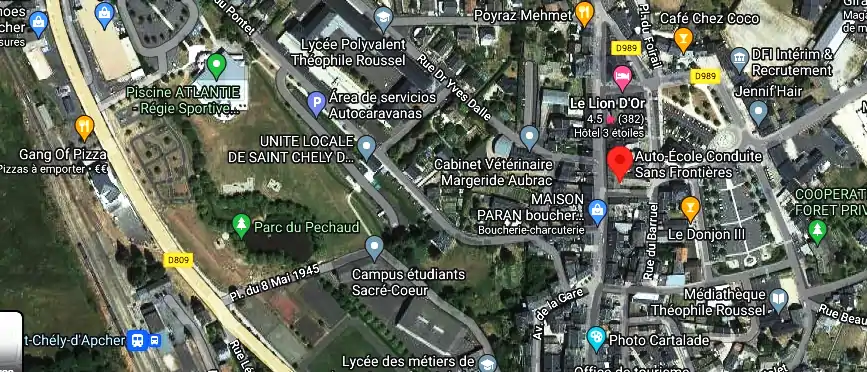 Permis auto Ecole à Saint-Chély-d'Apcher