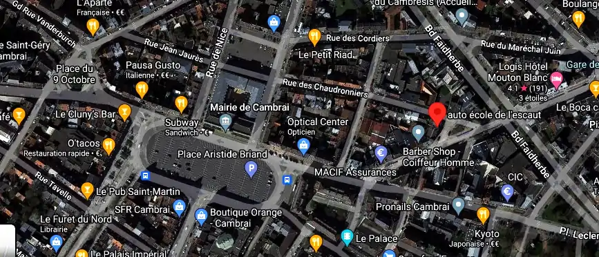 Permis auto Ecole à Cambrai