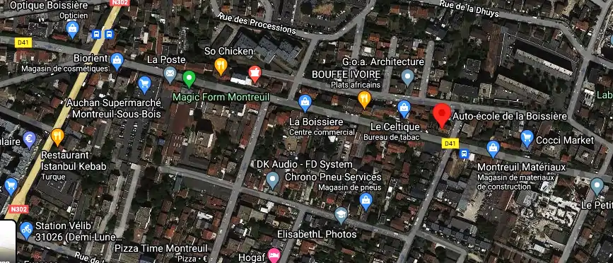 Permis auto Ecole à Montreuil