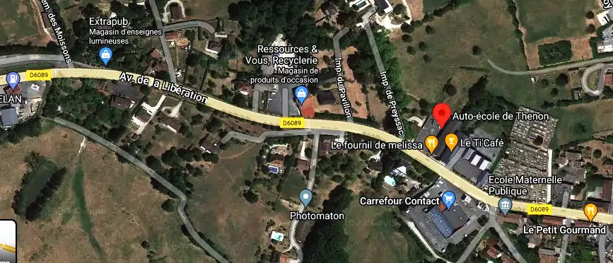 Permis auto Ecole à Thenon