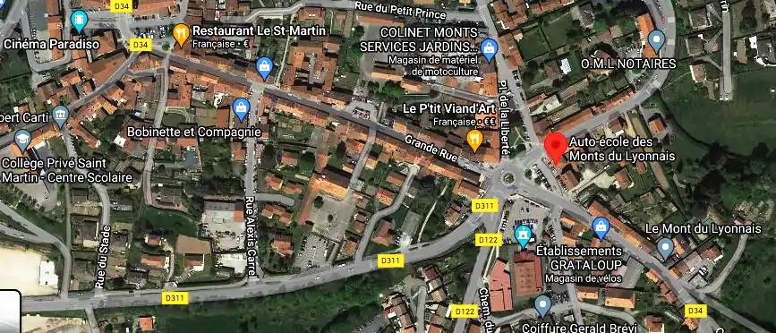 Permis auto Ecole à Saint-Martin-en-Haut