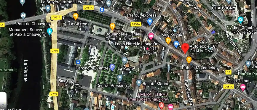 Permis auto Ecole à Chauvigny