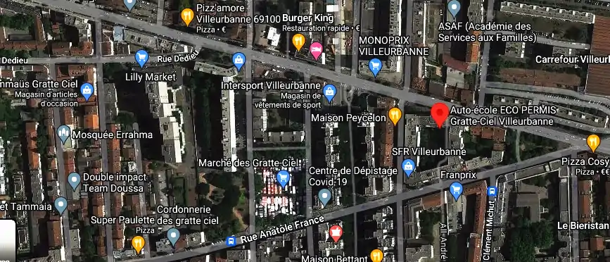 Permis auto Ecole à Villeurbanne