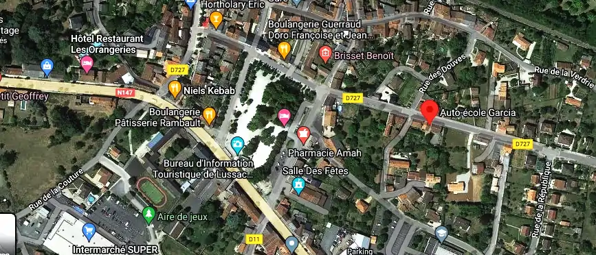 Permis auto Ecole à Lussac-les-Châteaux