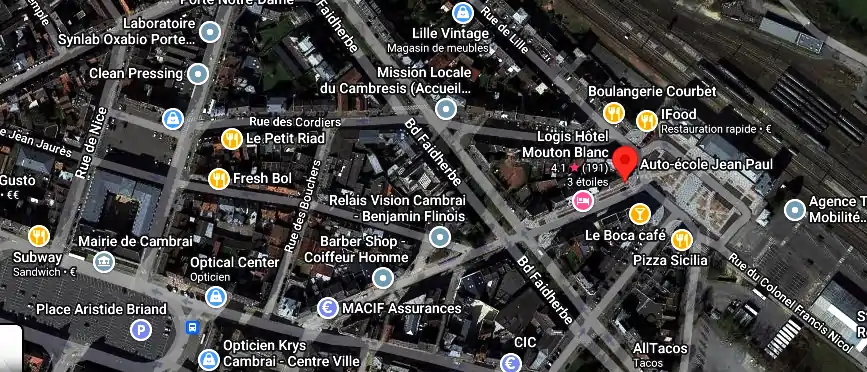 Permis auto Ecole à Cambrai