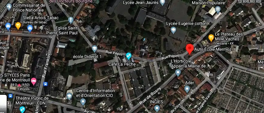 Permis auto Ecole à 93100 Montreuil