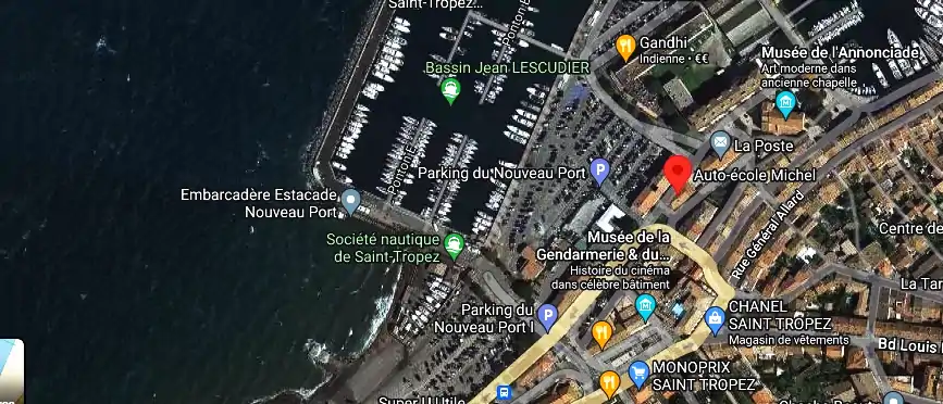 Permis auto Ecole à Saint-Tropez