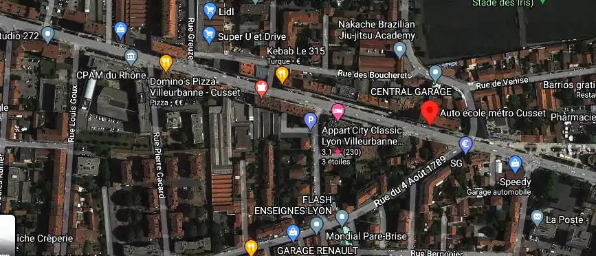 Permis auto Ecole à Villeurbanne