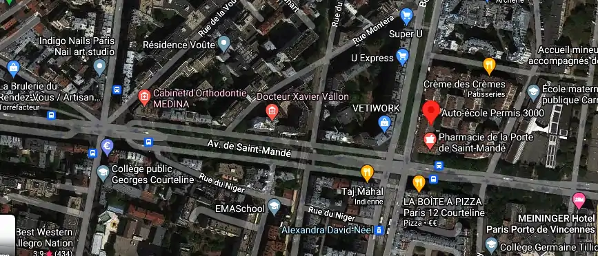 Permis auto Ecole à Paris