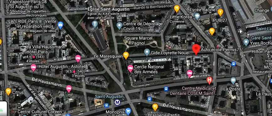 Permis auto Ecole à Paris