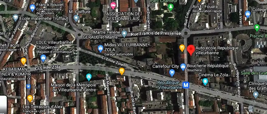 Permis auto Ecole à Villeurbanne