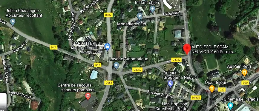 Permis auto Ecole à Neuvic