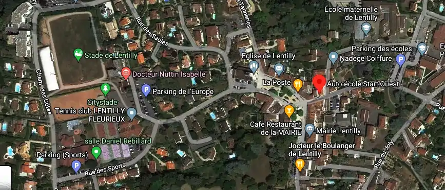 Permis auto Ecole à Lentilly