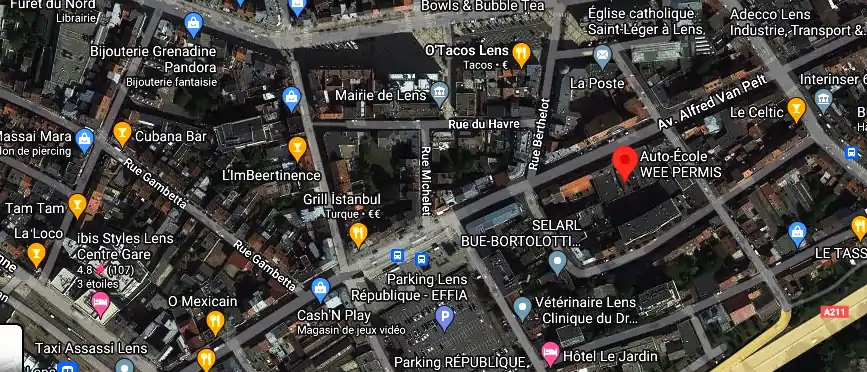 Permis auto Ecole à Lens