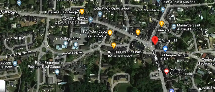 Permis auto Ecole à Saint-Aubin-d'Aubigné