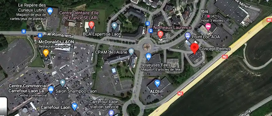 Permis auto Ecole à Laon