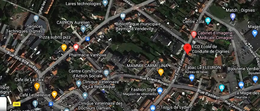 Permis auto Ecole à Oignies