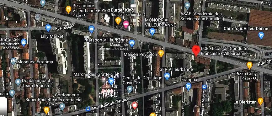 Permis auto Ecole à Villeurbanne