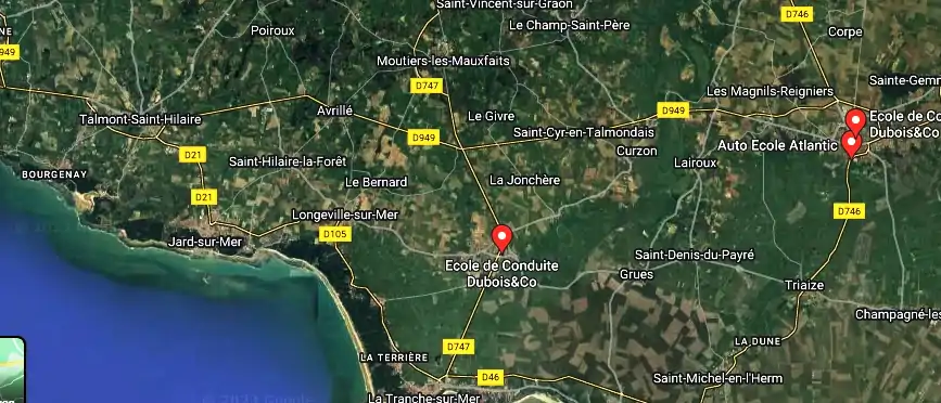 Permis auto Ecole à Angles