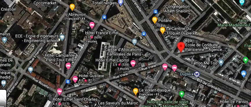 Permis auto Ecole à Paris