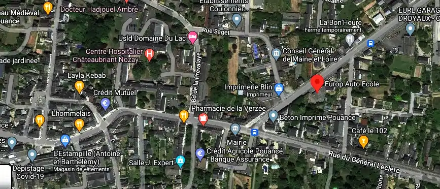 Permis auto Ecole à Ombrée d'Anjou