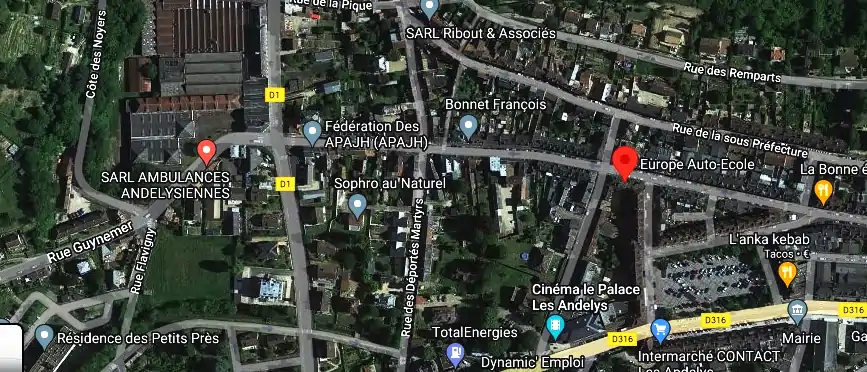 Permis auto Ecole à Les Andelys