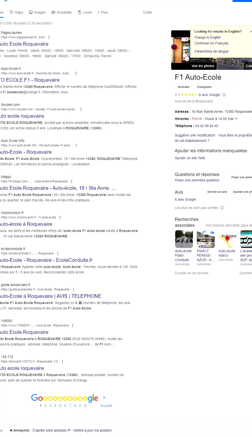 F1 Auto-Ecole à Roquevaire