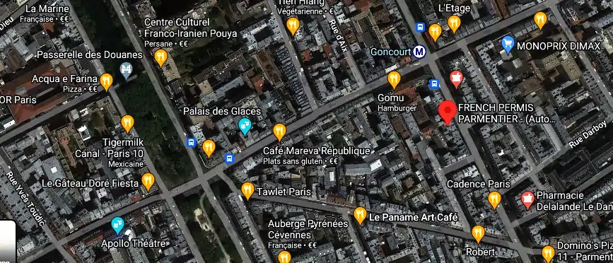 Permis auto Ecole à Paris