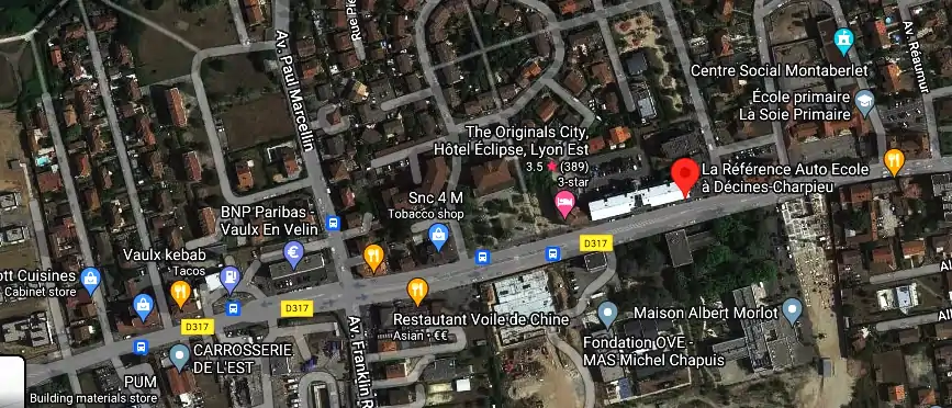 Permis auto Ecole à Décines-Charpieu