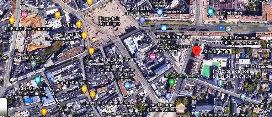 Permis auto Ecole à Le Mans