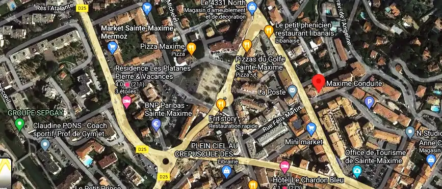 Permis auto Ecole à Sainte-Maxime