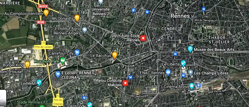 Permis auto Ecole à Rennes