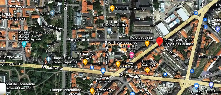 Permis auto Ecole à Clermont-Ferrand