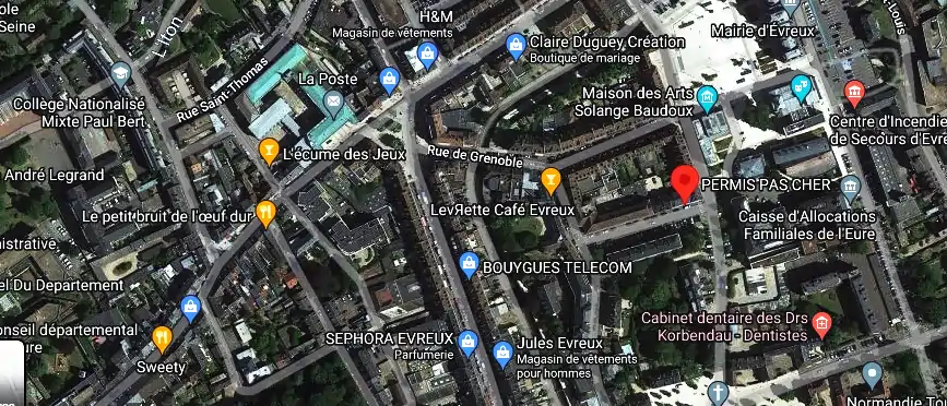 Permis auto Ecole à Évreux