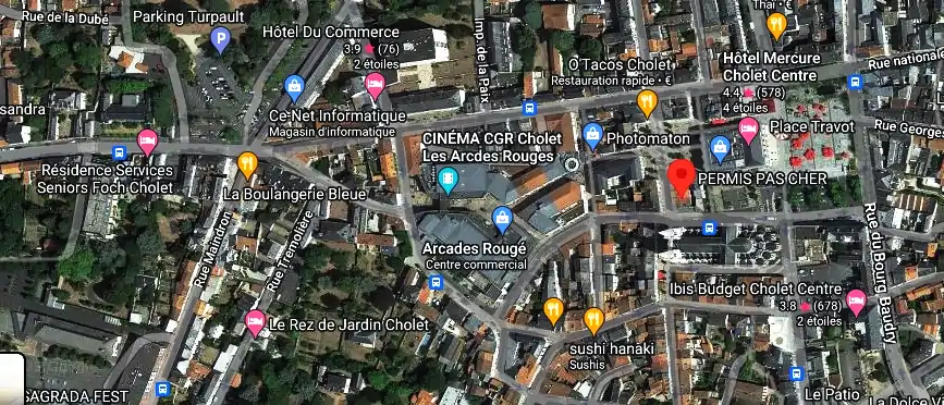 Permis auto Ecole à Cholet