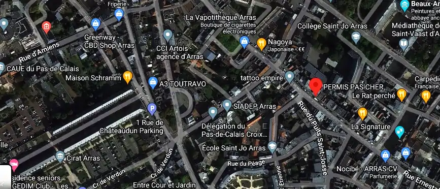 Permis auto Ecole à Arras