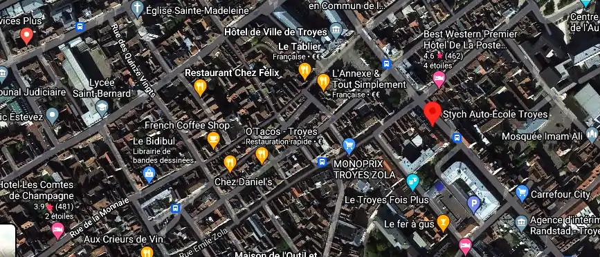 Permis auto Ecole à Troyes