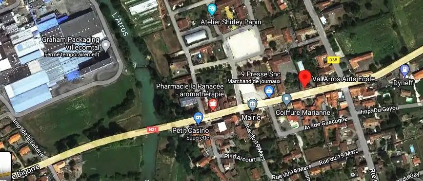 Permis auto Ecole à Villecomtal-sur-Arros