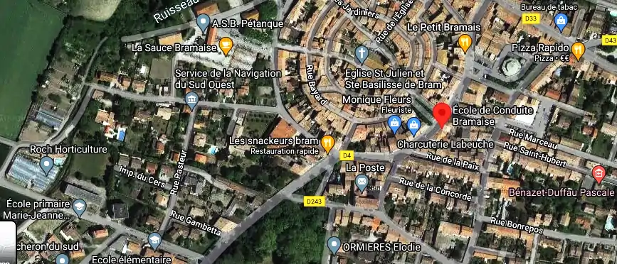 Permis auto Ecole à Bram